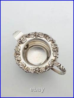 Gorgeous Antique Silver-Plated Three-Piece Tea Set with Ornate Grapevine Details