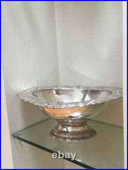 Gorgeous Derby Silver Co Silver plate Footed Center Piece Bowl