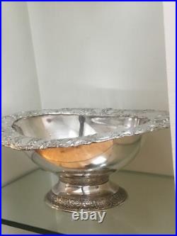 Gorgeous Derby Silver Co Silver plate Footed Center Piece Bowl
