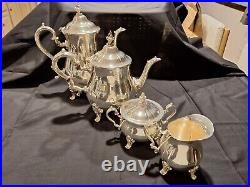 Gorham Baronial Silverplate Hollowware Heritage YH338-YH341 Tea Set 5 Piece Exc