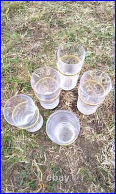 Gucci Barware Silver Plate and Crystal HighBall Tumbler Glasses, 5 pieces