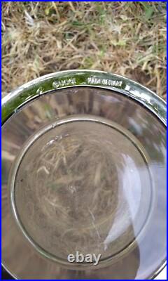 Gucci Barware Silver Plate and Crystal HighBall Tumbler Glasses, 5 pieces