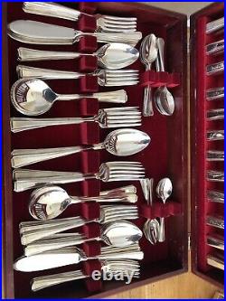 HARLEY Design 124 Piece JOHN STEPHENSON Silver Service Canteen of Cutlery