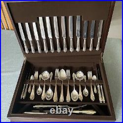 HARRODS LTD London Silver Service 71 Piece Canteen of Cutlery Silver Plated