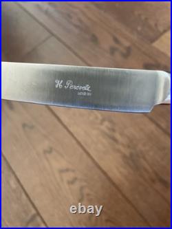 H. Perovetz London Silver Plate Flatware Set In Box 88 Piece Feather Edge