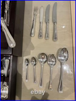 Harrods Mappin & Webb Silver Plated 127 Piece Cutlery Set Excellent Condition