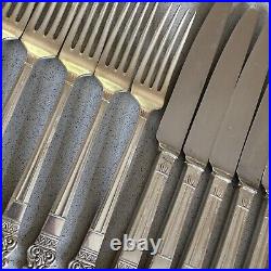 Harrods of Knightsbridge Cutlery 74 Piece Silver Plated Sheffield Elizabethan M