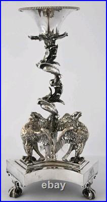 Heavy Silver Fine Eagle Pheonix Table Centre Piece 18th 19th Georgian Victorian