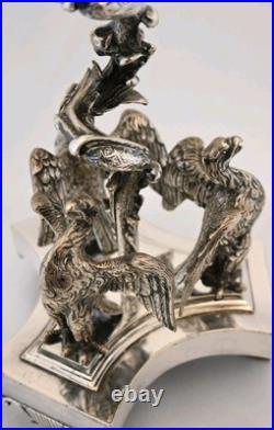 Heavy Silver Fine Eagle Pheonix Table Centre Piece 18th 19th Georgian Victorian