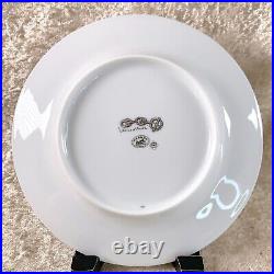Hermes Butter & Bread Plate Chaine d'Ancre Platinum Tableware Set of 2 withBox