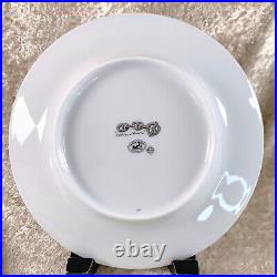 Hermes Butter & Bread Plate Chaine d'Ancre Platinum Tableware Set of 2 withBox