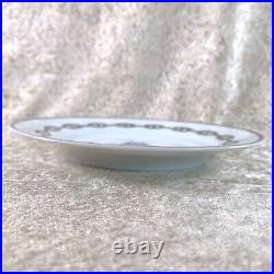 Hermes Butter & Bread Plate Chaine d'Ancre Platinum Tableware Set of 2 withBox