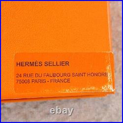 Hermes Butter & Bread Plate Chaine d'Ancre Platinum Tableware Set of 2 withBox