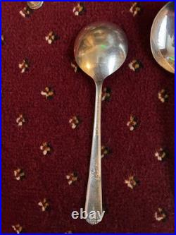 Holmes & Edwards Inlaid IS Silver plated Cutlery 89 items used