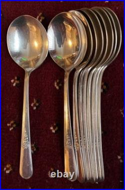 Holmes & Edwards Inlaid IS Silver plated Cutlery 89 items used
