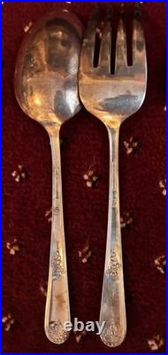 Holmes & Edwards Inlaid IS Silver plated Cutlery 89 items used