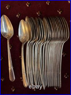 Holmes & Edwards Inlaid IS Silver plated Cutlery 89 items used