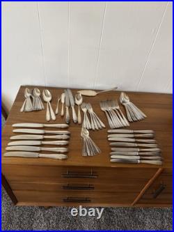 Homag 90 German Silverplated Flatware Set Vintage 70 Pc PIECE SILVER PLATE MCM