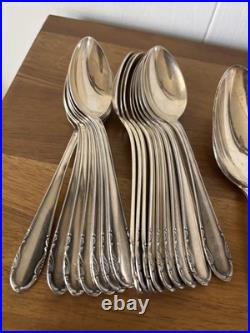 Homag 90 German Silverplated Flatware Set Vintage 70 Pc PIECE SILVER PLATE MCM
