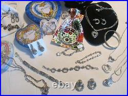 Huge Brighton Jewelry Lot, 30 pieces. Necklaces, Bracelets, Earrings, Ring