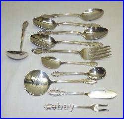 IS Remembrance Silver Plate Flatware Set with 1847 Rogers Chest 75 Piece Vintage