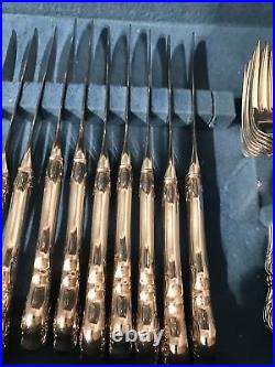 International Deep Silver Plate Flatware Set ORLEANS, 67 Pieces