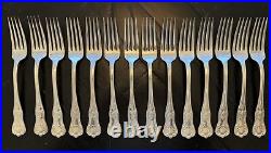 International Silver Co 14 Piece Fork Set Silver Plate 8