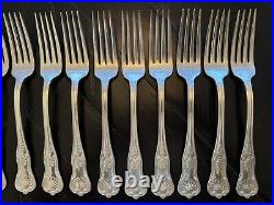 International Silver Co 14 Piece Fork Set Silver Plate 8