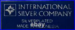 International Silver Co. 5-Piece Silver Plate Coffee and Tea Set w Footed Tray