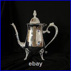 International Silver Co. 5-Piece Silver Plate Coffee and Tea Set withServing Tray