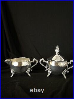 International Silver Co. 5-Piece Silver Plate Coffee and Tea Set withServing Tray