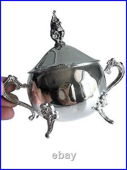International Silver Co. 5-Piece Silver Plate Coffee and Tea Set with Spoon