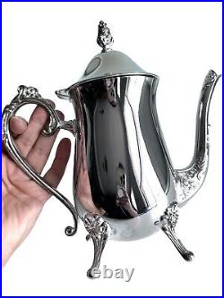 International Silver Co. 5-Piece Silver Plate Coffee and Tea Set with Spoon