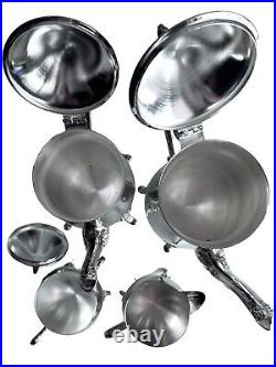 International Silver Co. 5-Piece Silver Plate Coffee and Tea Set with Spoon