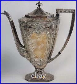 International Silver Co, Barbour S. P. Co. 3 Piece Silver Plate Coffee/Tea Set