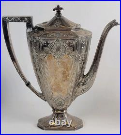 International Silver Co, Barbour S. P. Co. 3 Piece Silver Plate Coffee/Tea Set