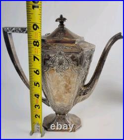 International Silver Co, Barbour S. P. Co. 3 Piece Silver Plate Coffee/Tea Set