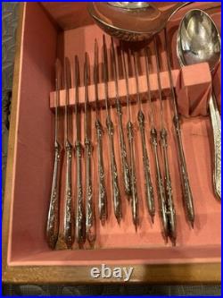 Italian Silverplate Flatware SET Italy 800 Mark 50 PIECES ENZING