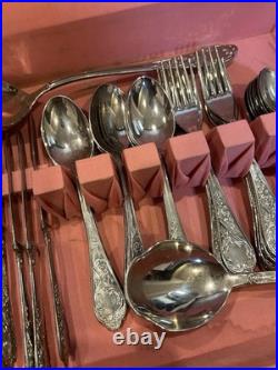Italian Silverplate Flatware SET Italy 800 Mark 50 PIECES ENZING