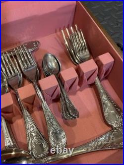 Italian Silverplate Flatware SET Italy 800 Mark 50 PIECES ENZING