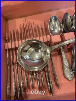 Italian Silverplate Flatware SET Italy 800 Mark 50 PIECES ENZING