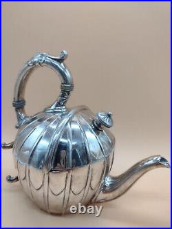 James Dixon & Sons 1909 Sheffield Silver Plate 2-piece SYP Patented Teapot EPBM