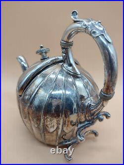 James Dixon & Sons 1909 Sheffield Silver Plate 2-piece SYP Patented Teapot EPBM