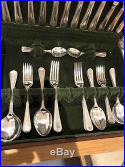 James Ryals Canteen Of BEAD DESIGN Cutlery EPNS A1 Silver Plate 42 Piece Set
