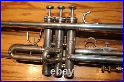 Jerome Callet NEW YORK Silver Trumpet Canadian Brass Mouth Piece Musical Instrum