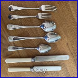 Joseph Rodgers & Sons EPNS George V 6 Place Canteen Cutlery In Oak Box 52 Pieces