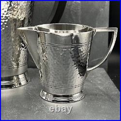 KEITH MURRAY for MAPPIN & WEBB silver plated three-piece coffee set 1930s