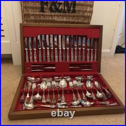 KINGS Design 136 Piece Sheffield Made Silver Service Canteen Of EPNS A1 Cutlery