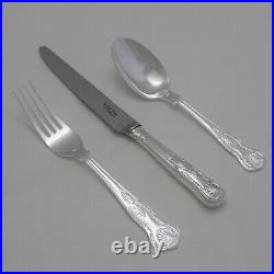 KINGS Design Arthur Price England Silver Service 84 Piece Canteen of Cutlery