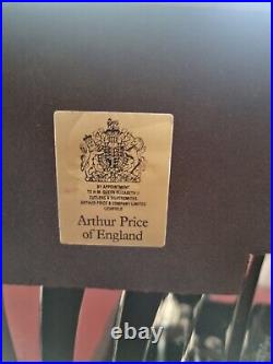 KINGS Design Arthur Price England Silver Service Piece Canteen of Cutlery